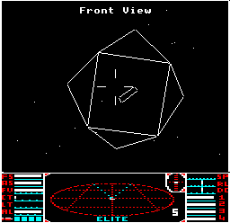 A space station in BBC Micro cassette Elite