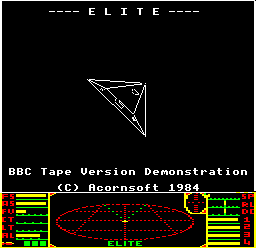 Elite Demonstration Disc title screen screenshot