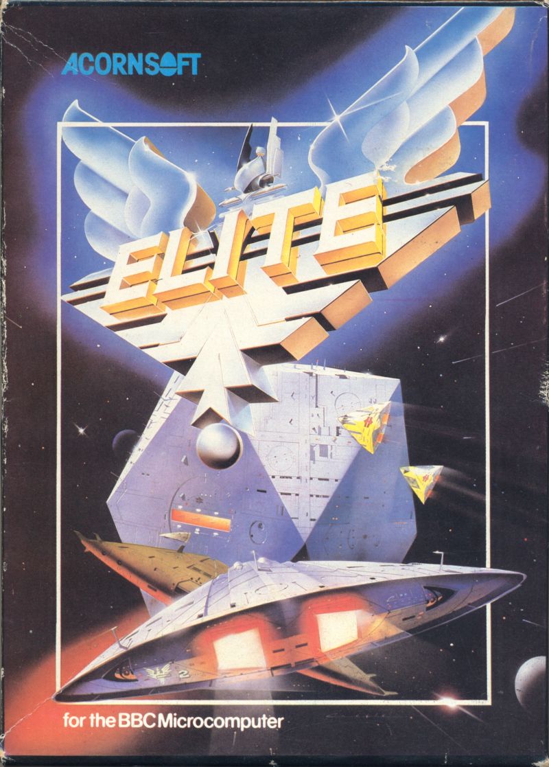 The box art for Acornsoft Elite