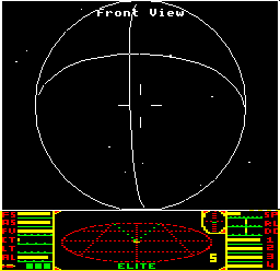 The launch view of Lave in the BBC Micro cassette version of Elite